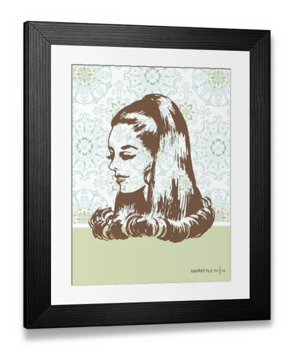 Framed Print : Hair model Framed Print : Hair model