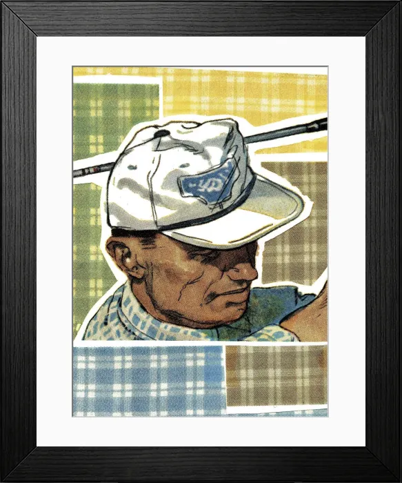 Framed Print : Golfer Wearing a Cap Framed Print : Golfer Wearing a Cap