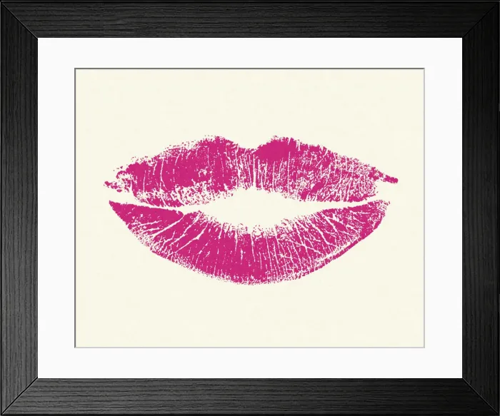 Framed Print : Lipstick Mark Framed Print : Lipstick Mark