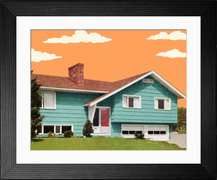 Framed Print : House in the Suburbs Framed Print : House in the Suburbs