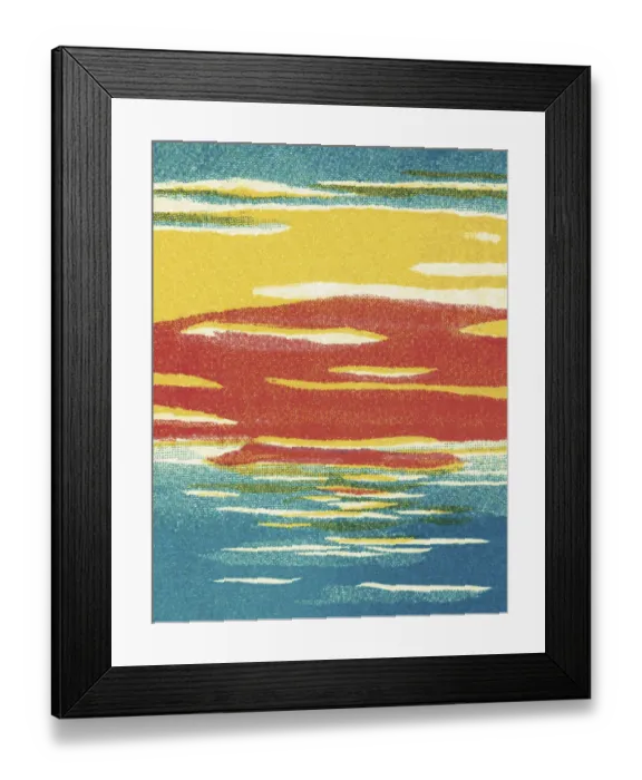 Framed Print : Abstract Sunset Framed Print : Abstract Sunset