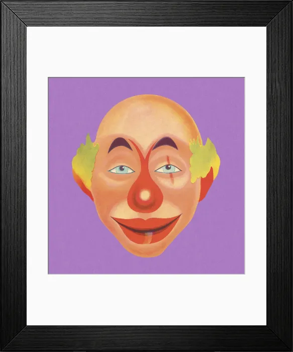 Framed Print : Clown Face
