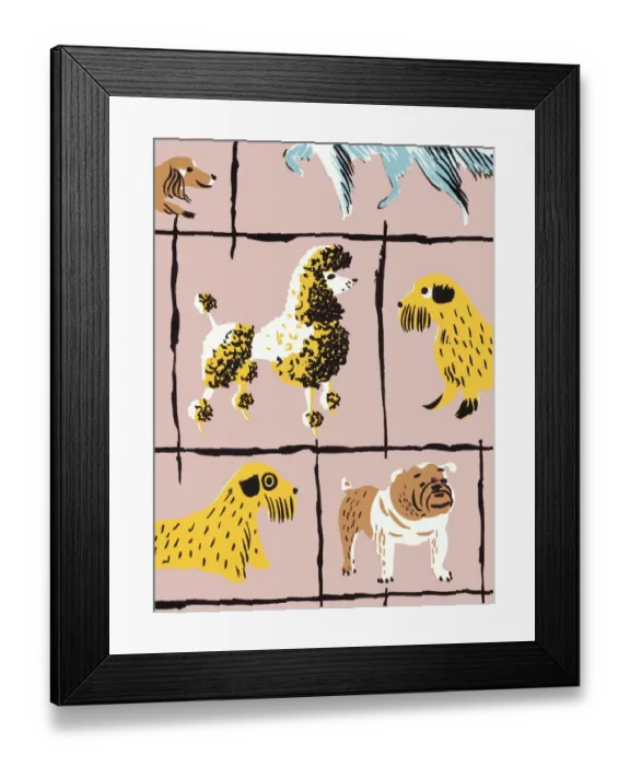 Framed Print : Dog pattern Framed Print : Dog pattern