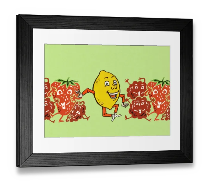 Framed Print : Lemon Dancing With Other Fruit
