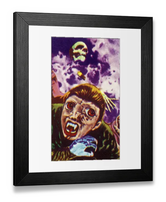 Framed Print : Monster Looking Up Framed Print : Monster Looking Up