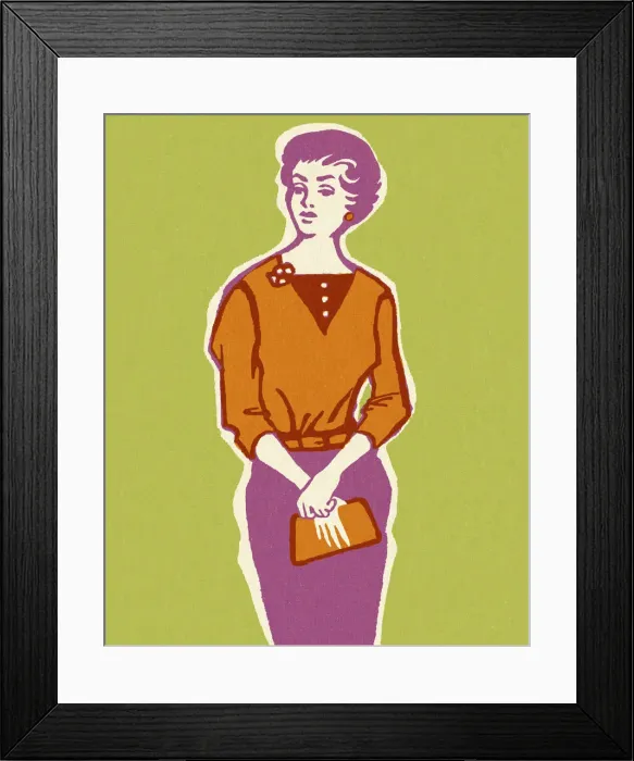 Framed Print : Stylish Lady Framed Print : Stylish Lady
