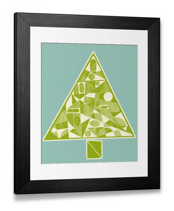 Framed Print : Abstract Christmas Tree Framed Print : Abstract Christmas Tree
