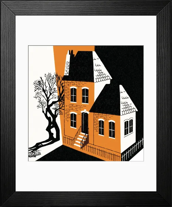 Framed Print : Halloween scene Framed Print : Halloween scene