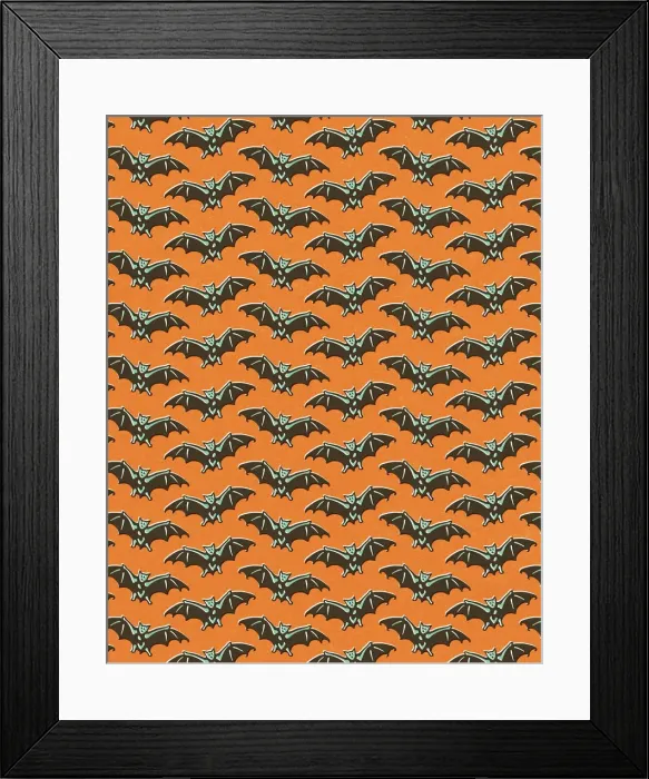 Framed Print : Bat pattern Framed Print : Bat pattern