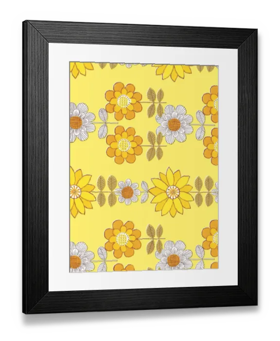 Framed Print : Flower pattern Framed Print : Flower pattern
