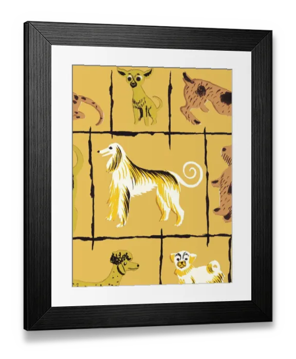 Framed Print : Dog pattern Framed Print : Dog pattern