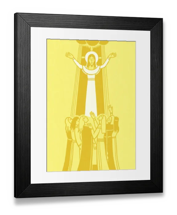 Framed Print : Jesus With Followers Framed Print : Jesus With Followers