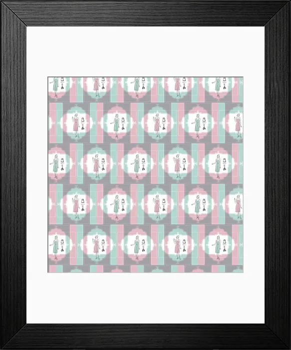 Framed Print : Fashion pattern Framed Print : Fashion pattern