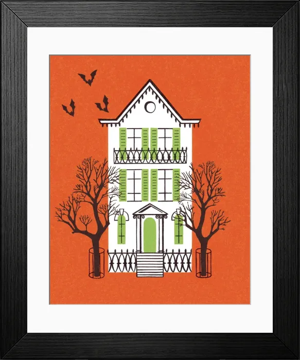 Framed Print : Halloween House Framed Print : Halloween House