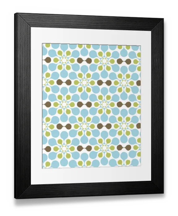 Framed Print : Flower Pattern Framed Print : Flower Pattern