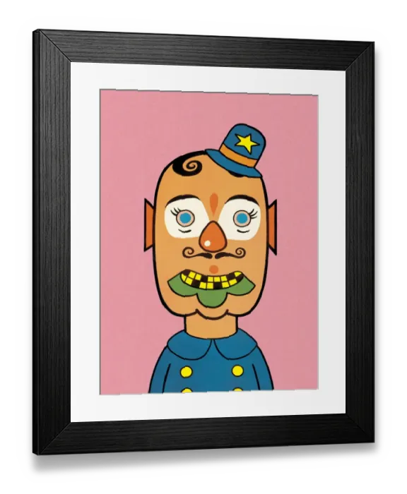 Framed Print : Clown. http: /  / csaimages.com / images / istockprofile / csa_vector_dsp.jpg