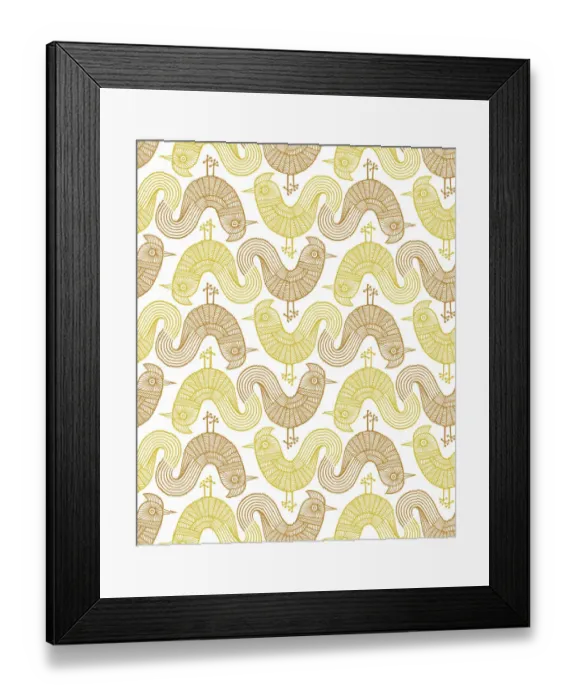 Framed Print : Bird Pattern