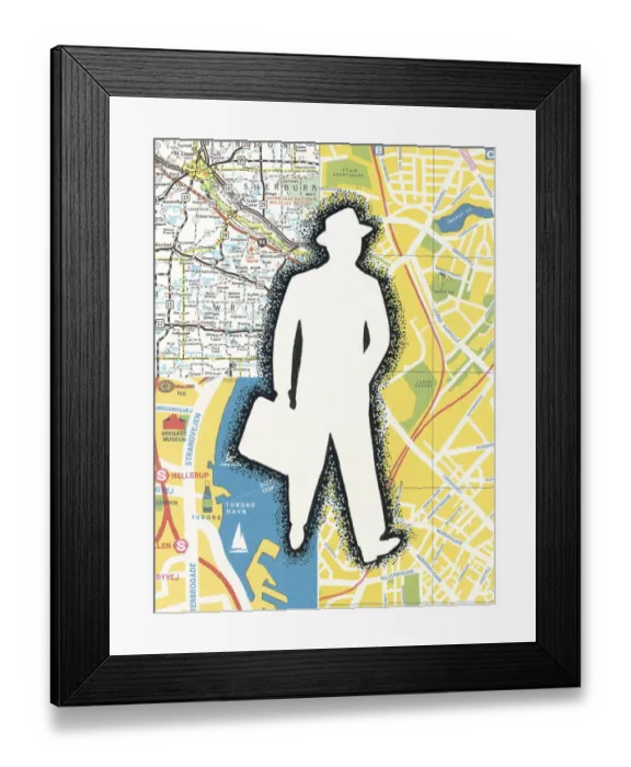 Framed Print : Traveling salesman Framed Print : Traveling salesman