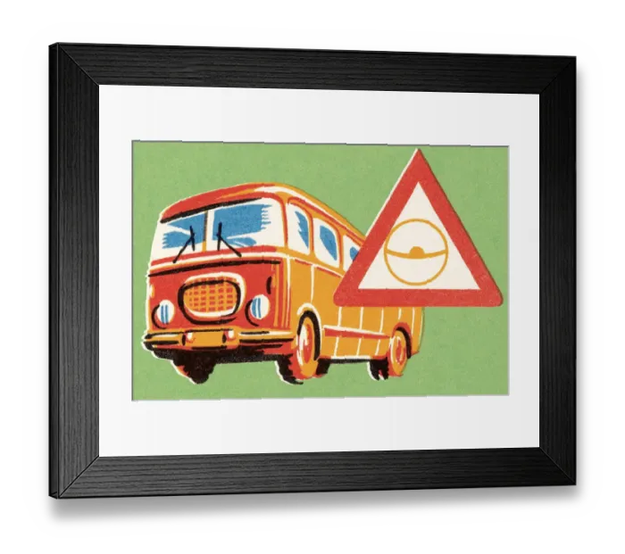 Framed Print : Bus. http: /  / csaimages.com / images / istockprofile / csa_vector_dsp.jpg