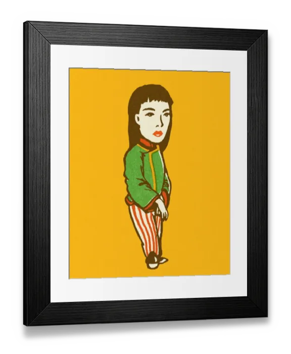 Framed Print : Standing Girl Framed Print : Standing Girl