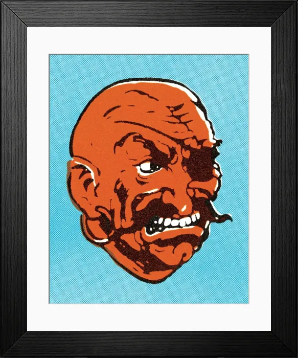 Framed Print : Growling Pirate Framed Print : Growling Pirate