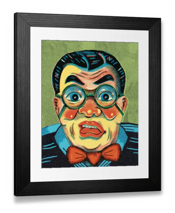 Framed Print : Man in glasses Framed Print : Man in glasses