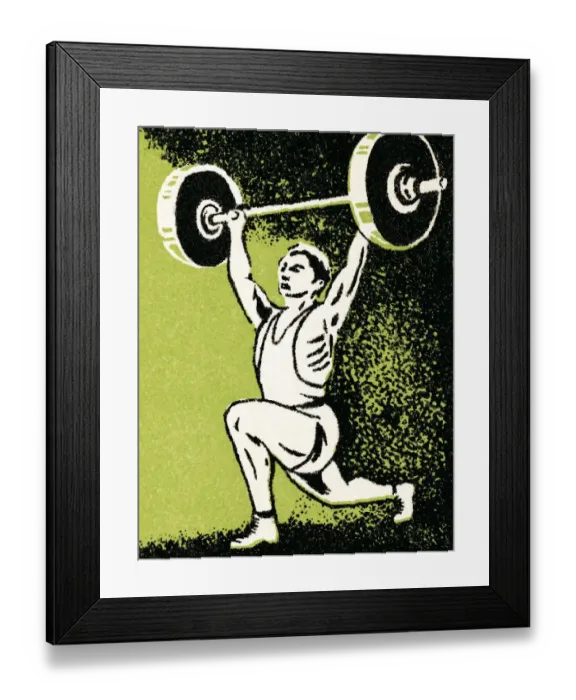 Framed Print : Weightlifter Framed Print : Weightlifter