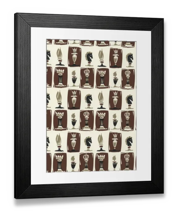 Framed Print : Chess Pattern Framed Print : Chess Pattern