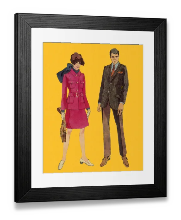 Framed Print : Man and Woman Framed Print : Man and Woman