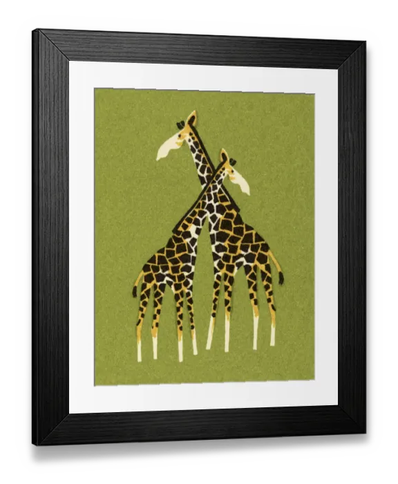 Framed Print : Two Giraffes Framed Print : Two Giraffes