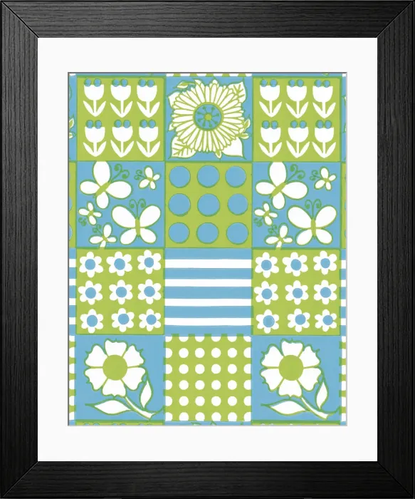 Framed Print : Floral Pattern Framed Print : Floral Pattern