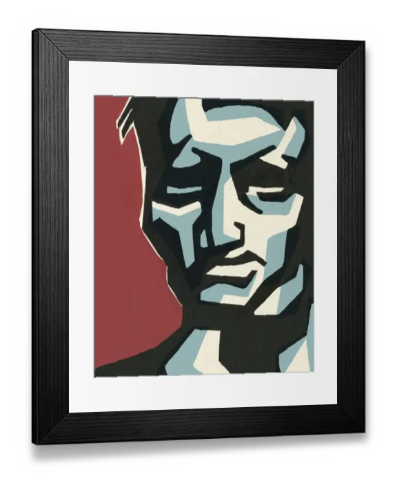 Framed Print : Blocky Man Framed Print : Blocky Man