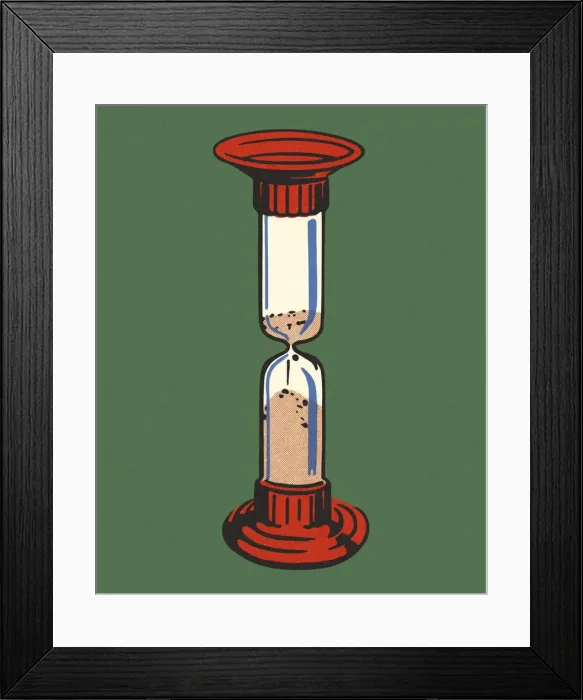 Framed Print : Hourglass Timer Framed Print : Hourglass Timer
