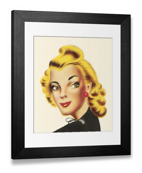 Framed Print : Blond Woman