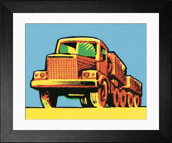 Framed Print : Hauling truck Framed Print : Hauling truck