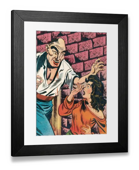 Framed Print : Woman Being Attacked Framed Print : Woman Being Attacked