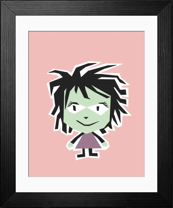 Framed Print : Green girl Framed Print : Green girl