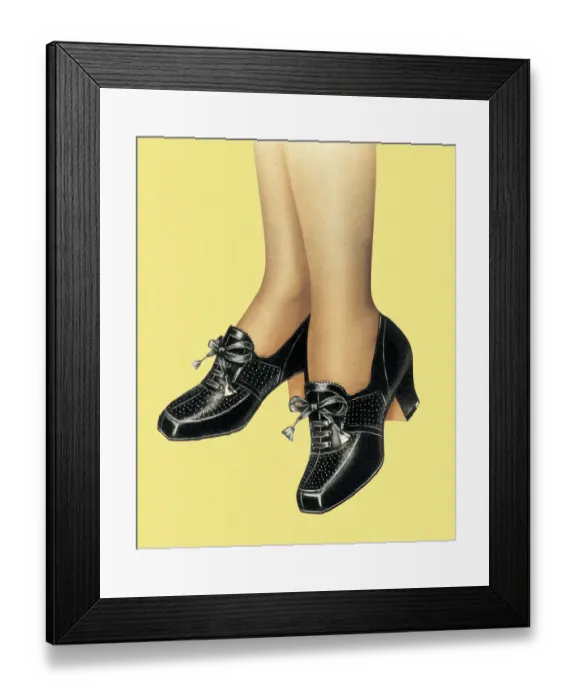Framed Print : Shoe modeling Framed Print : Shoe modeling