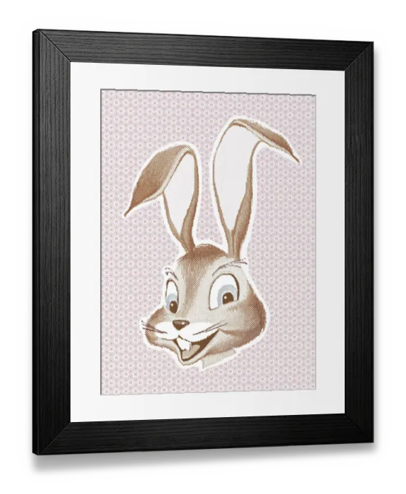 Framed Print : Smiling Rabbit Framed Print : Smiling Rabbit