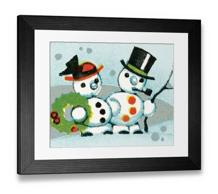 Framed Print : Snow people Framed Print : Snow people