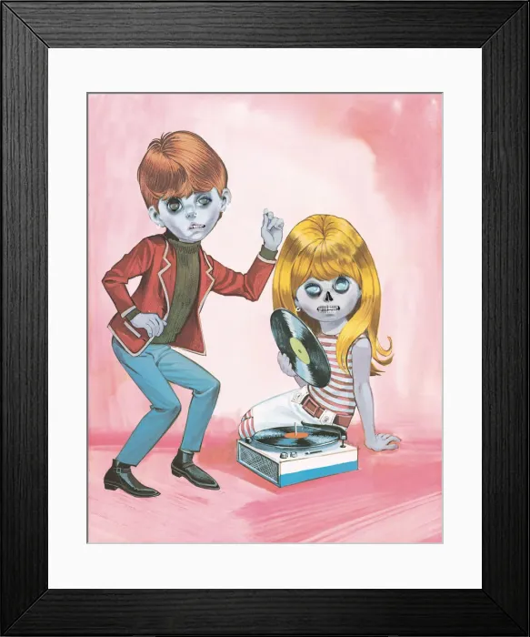 Framed Print : Zombie dance party Framed Print : Zombie dance party