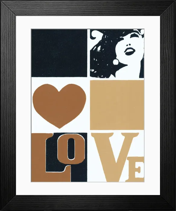 Framed Print : Love pattern Framed Print : Love pattern