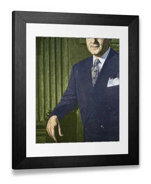 Framed Print : Partial Portrait of Businessman Framed Print : Partial Portrait of Businessman