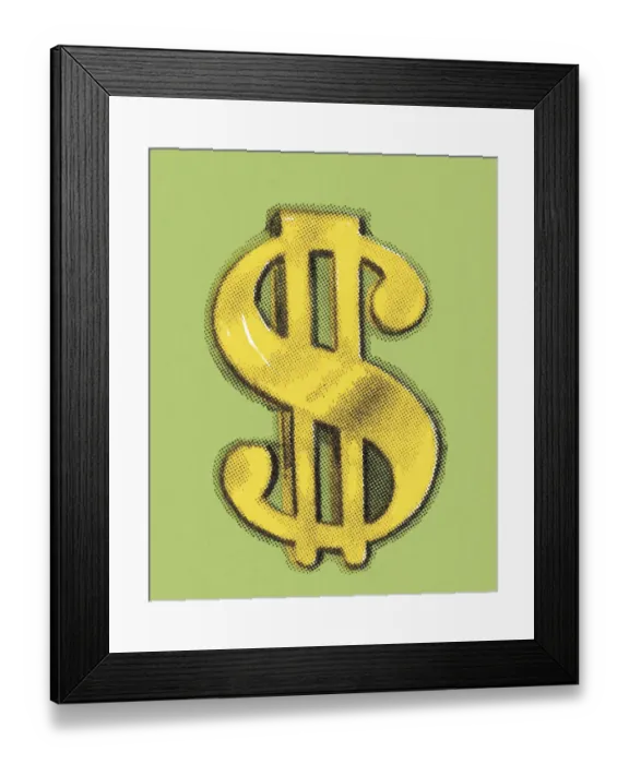 Framed Print : Dollar Sign Framed Print : Dollar Sign