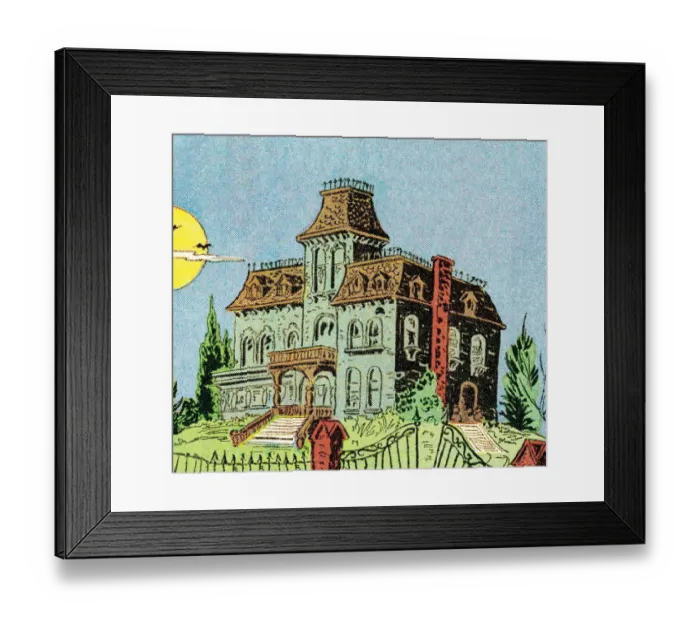 Framed Print : Haunted house Framed Print : Haunted house