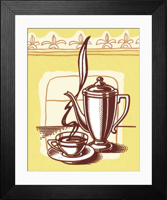 Framed Print : Coffee or Tea Set Framed Print : Coffee or Tea Set