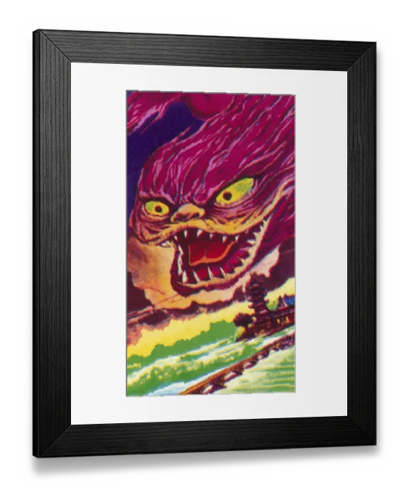 Framed Print : Monster Flying Framed Print : Monster Flying