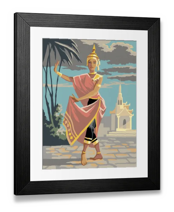Framed Print : Asian Woman in Costume Framed Print : Asian Woman in Costume