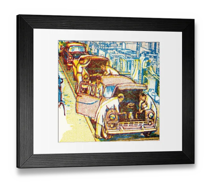 Framed Print : Car factory Framed Print : Car factory