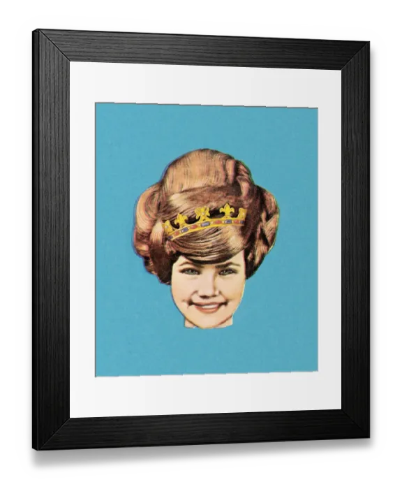 Framed Print : Girl Wearing Crown Framed Print : Girl Wearing Crown